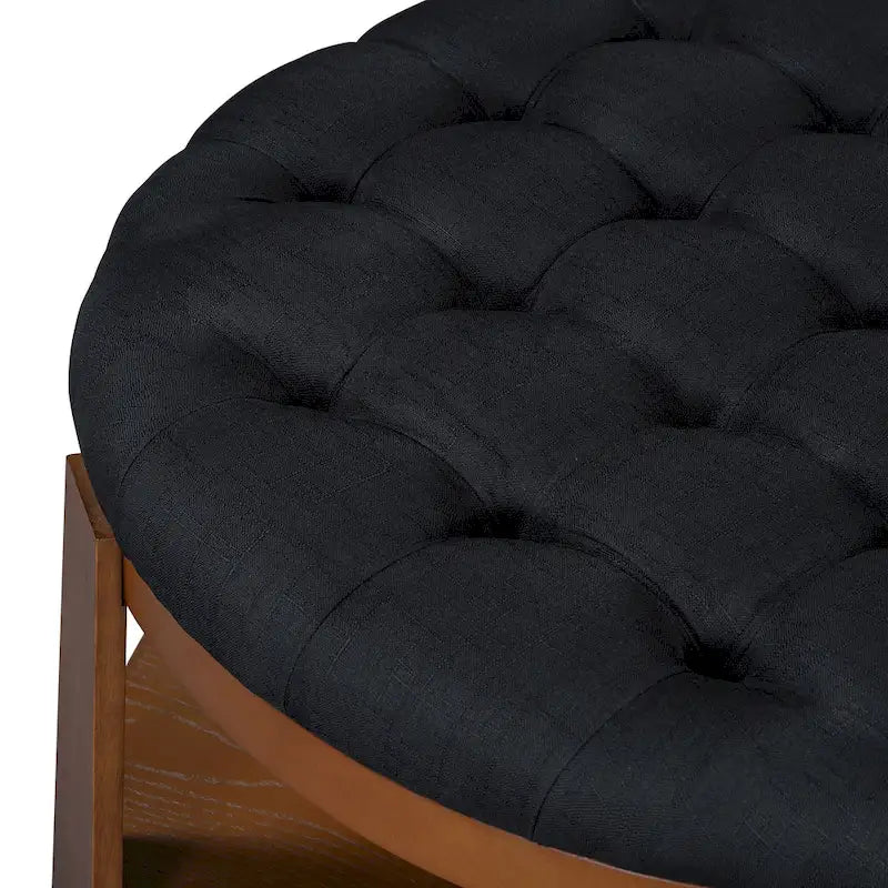 Table basse ronde moderne et large