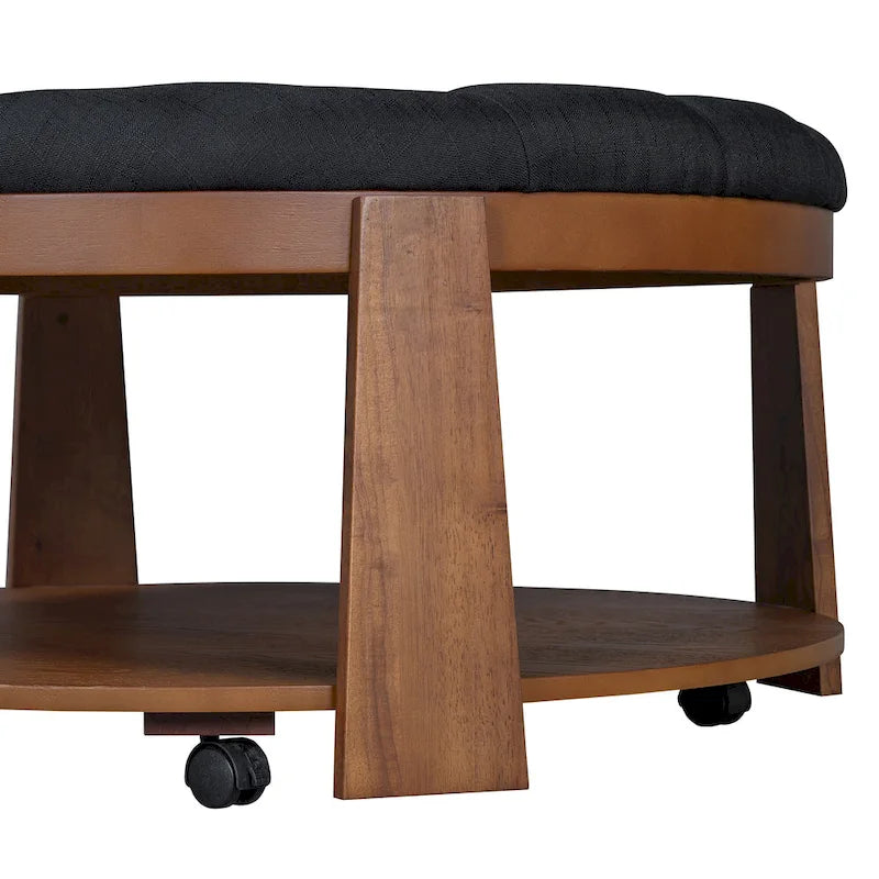 Table basse ronde moderne et large