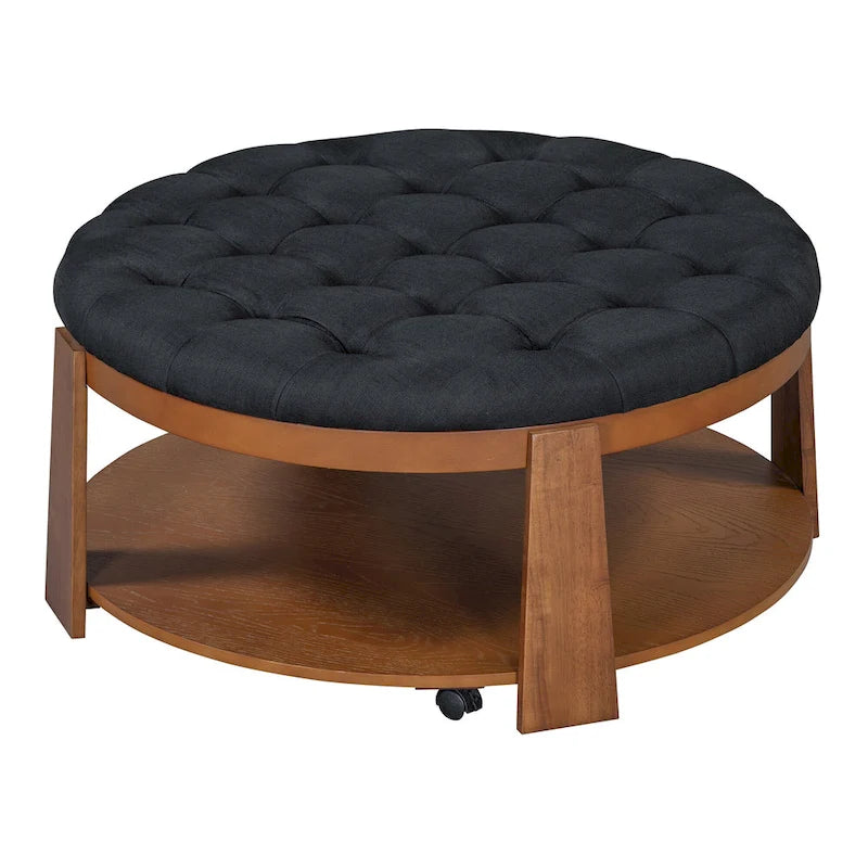Table basse ronde moderne et large