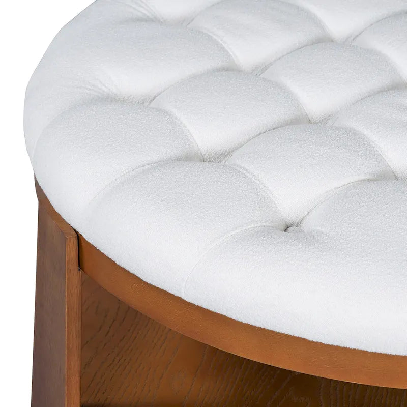 Table basse ronde moderne et large