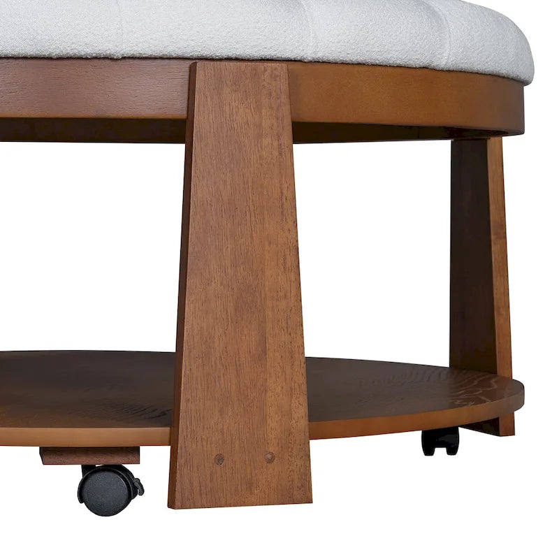 Table basse ronde moderne et large