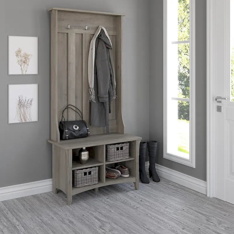 Meuble à chaussures avec banc de rangement intégré