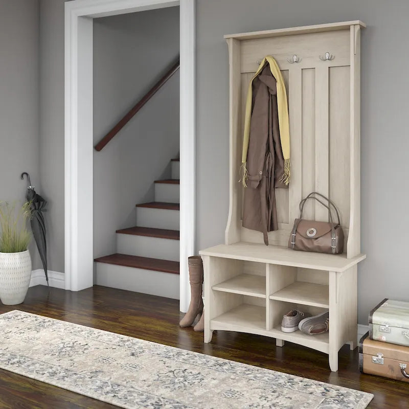Meuble à chaussures avec banc de rangement intégré