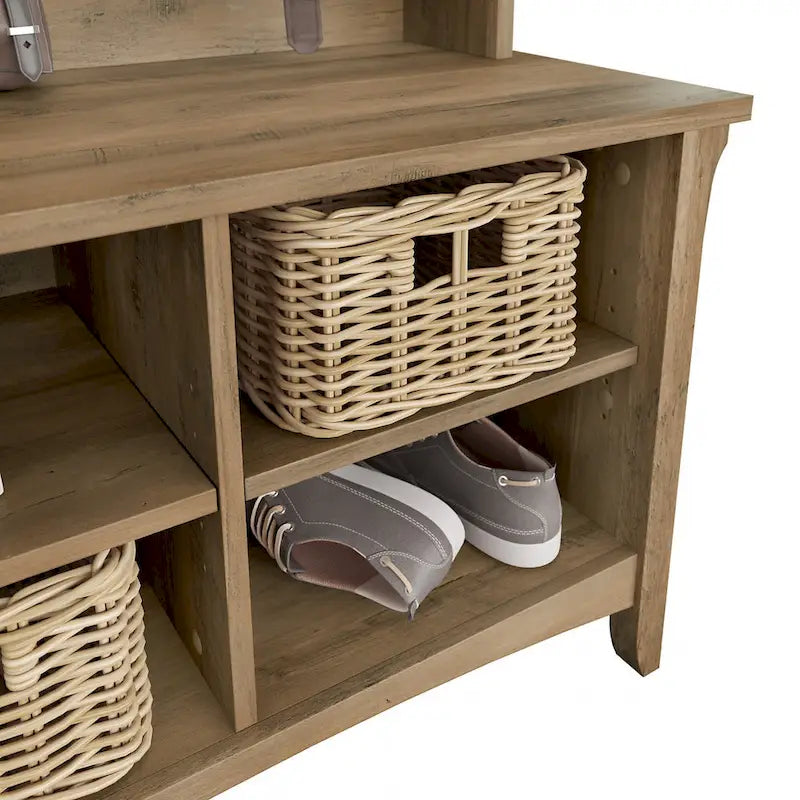 Meuble à chaussures avec banc de rangement intégré