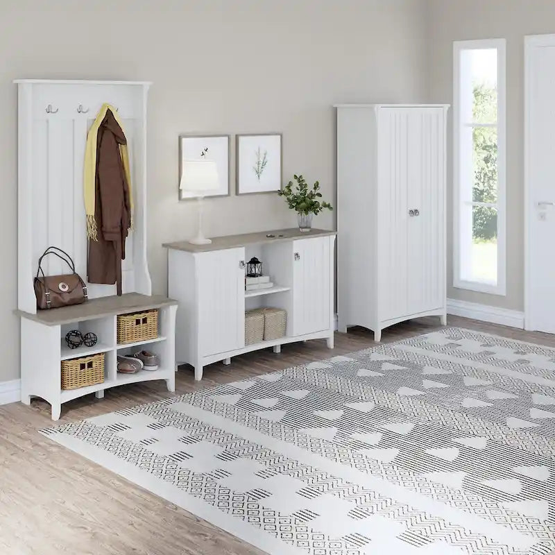 Meuble à chaussures avec banc de rangement intégré
