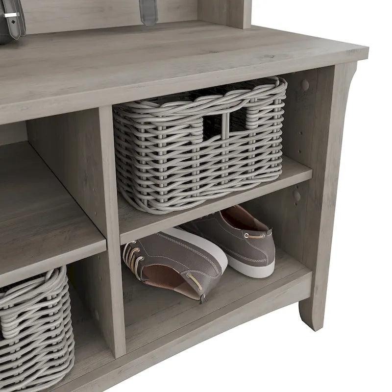 Meuble à chaussures avec banc de rangement intégré