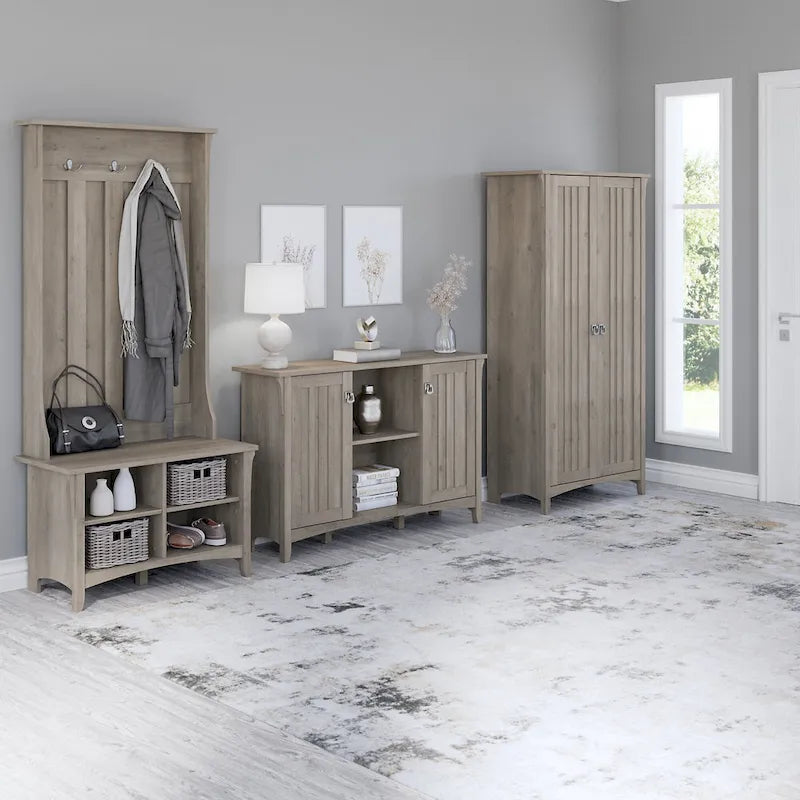 Meuble à chaussures avec banc de rangement intégré
