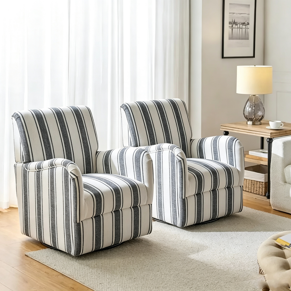 Fauteuil pivotant traditionnel