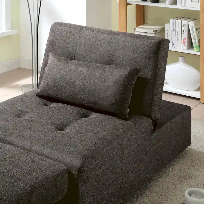 Fauteuil-lit cabriolet rembourré en tissu moderne