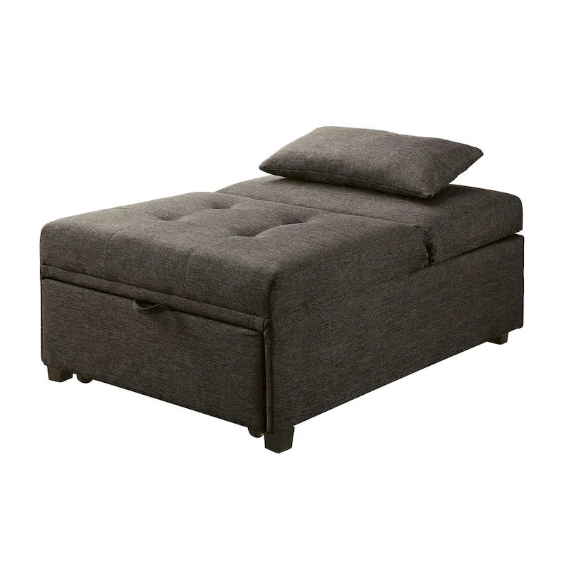 Fauteuil-lit cabriolet rembourré en tissu moderne