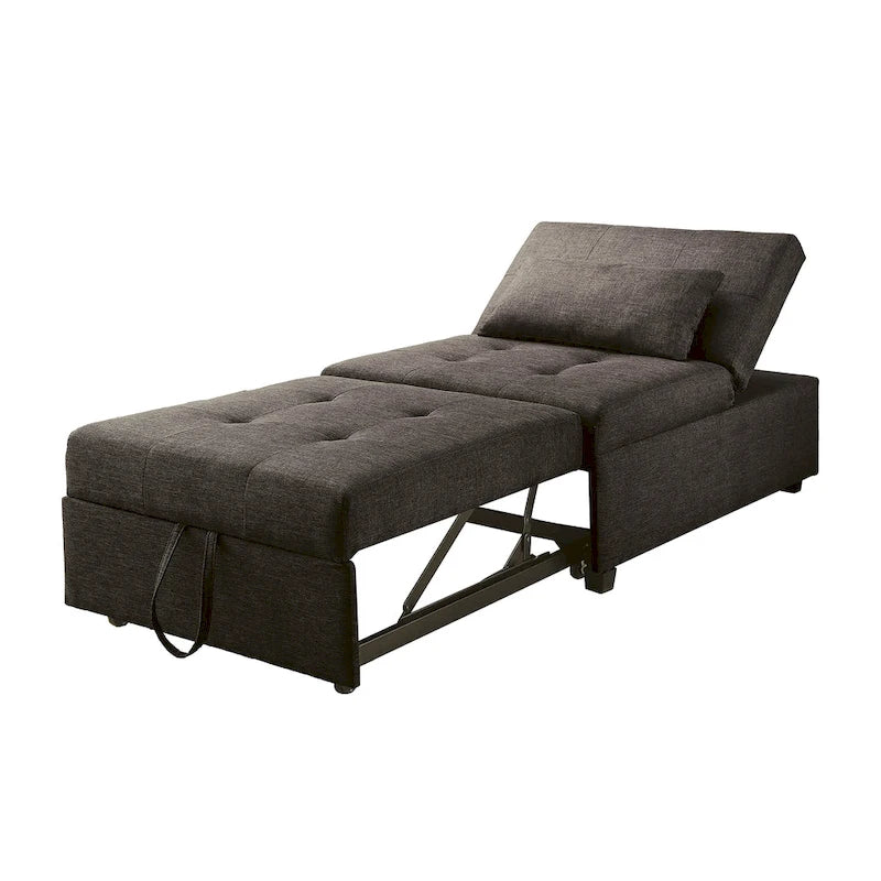 Fauteuil-lit cabriolet rembourré en tissu moderne