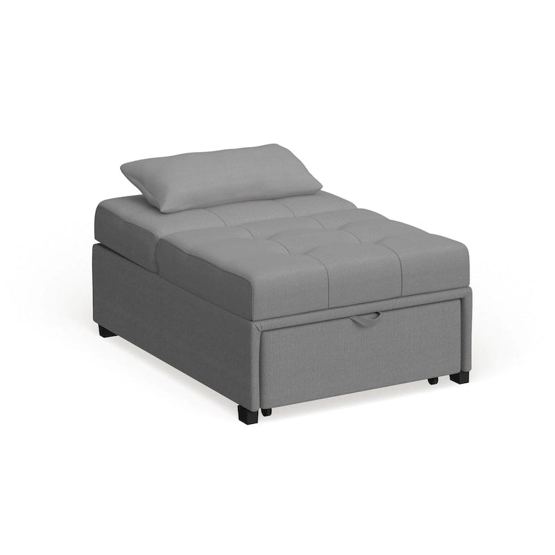 Fauteuil-lit cabriolet rembourré en tissu moderne