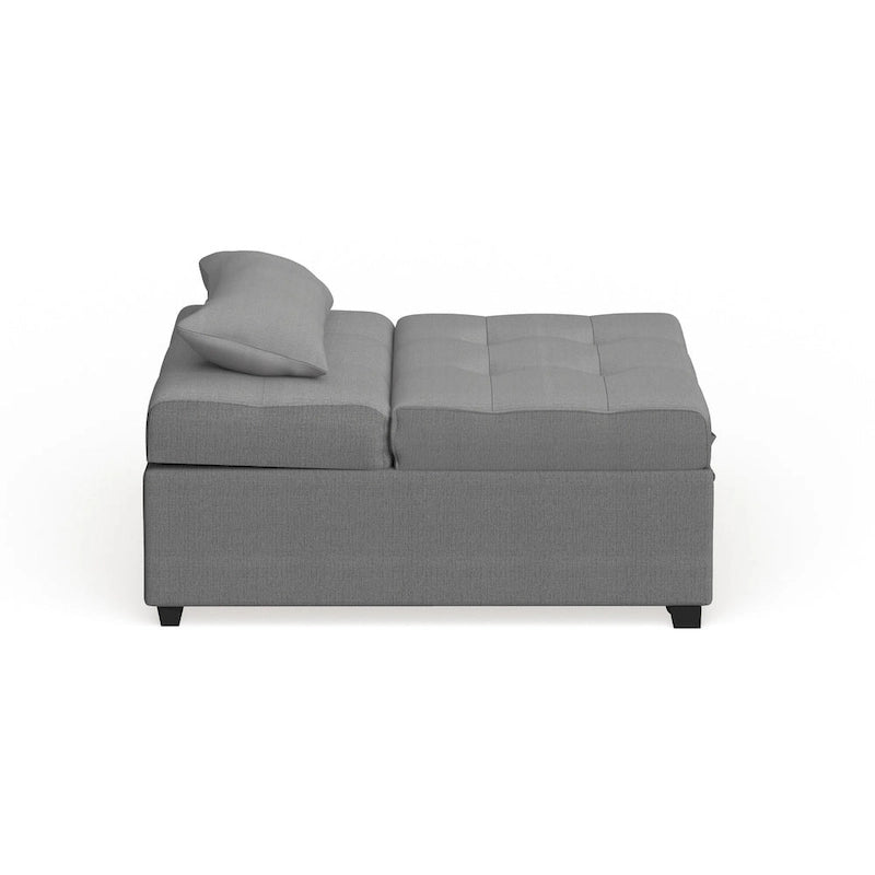 Fauteuil-lit cabriolet rembourré en tissu moderne