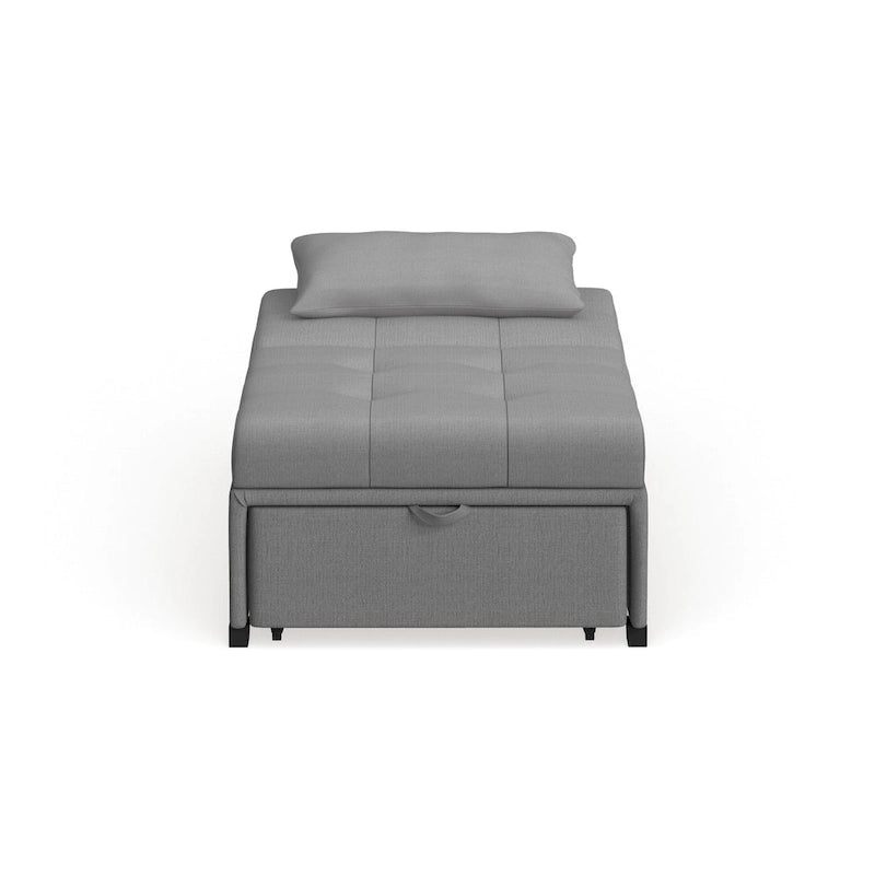 Fauteuil-lit cabriolet rembourré en tissu moderne