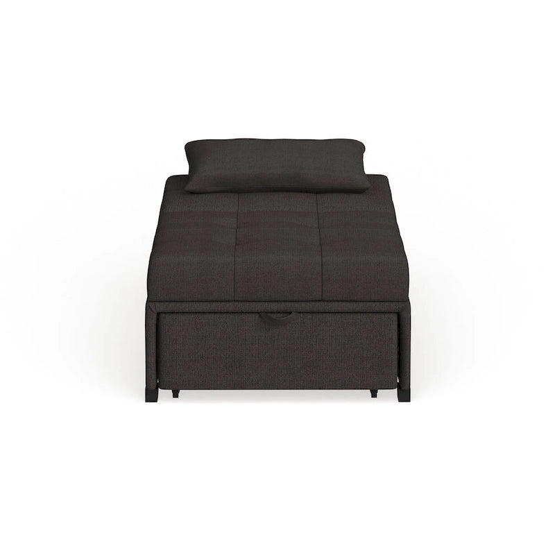 Fauteuil-lit cabriolet rembourré en tissu moderne