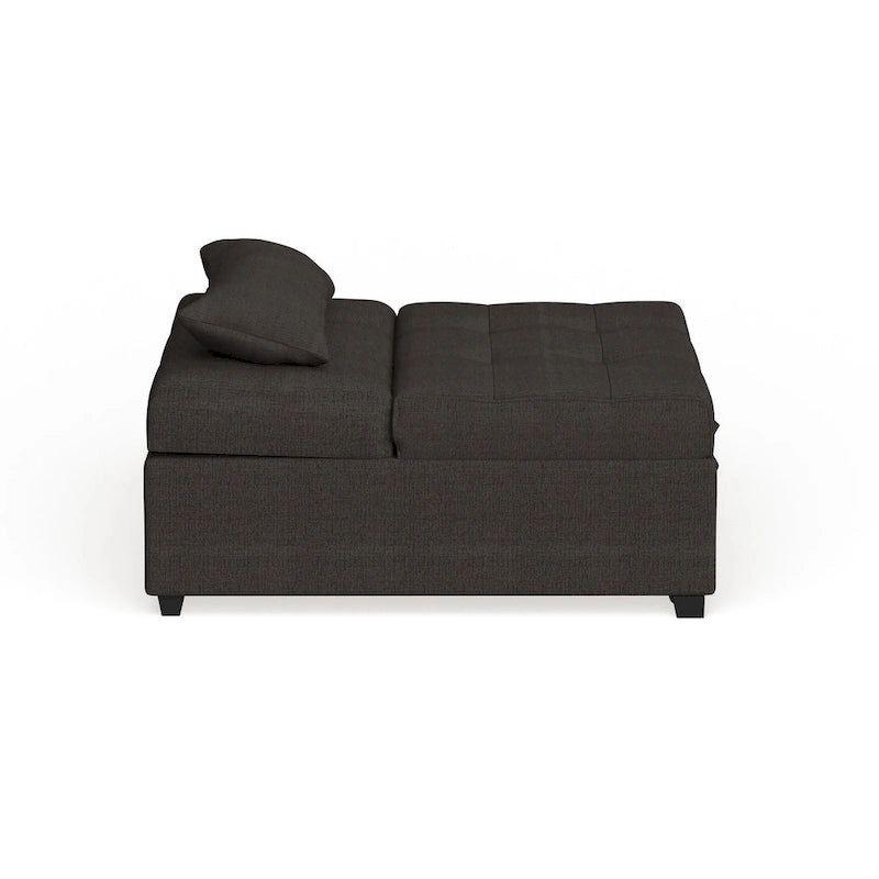 Fauteuil-lit cabriolet rembourré en tissu moderne