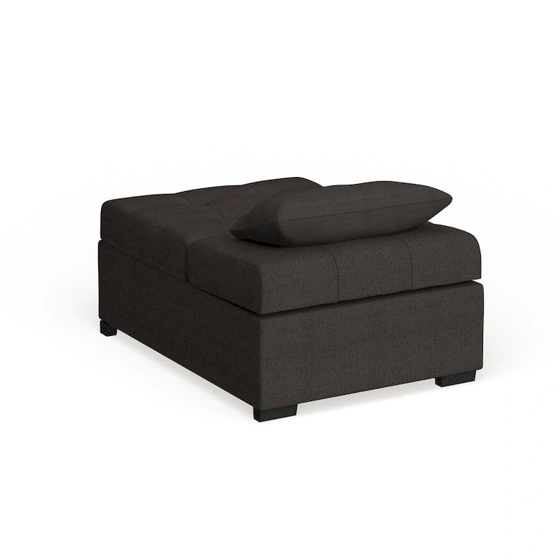 Fauteuil-lit cabriolet rembourré en tissu moderne