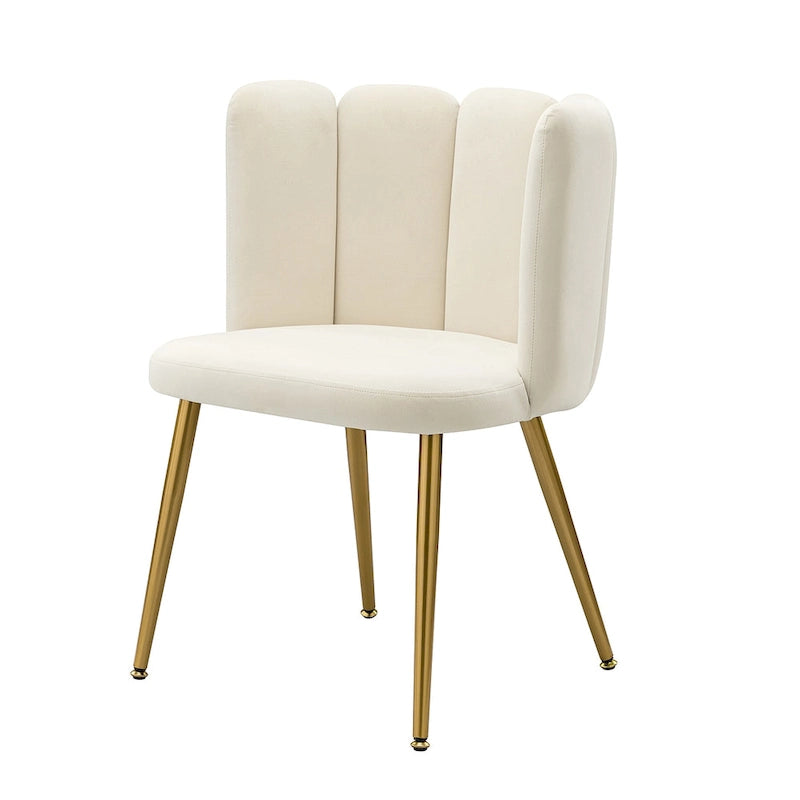 Chaise d'appoint à dossier capitonné