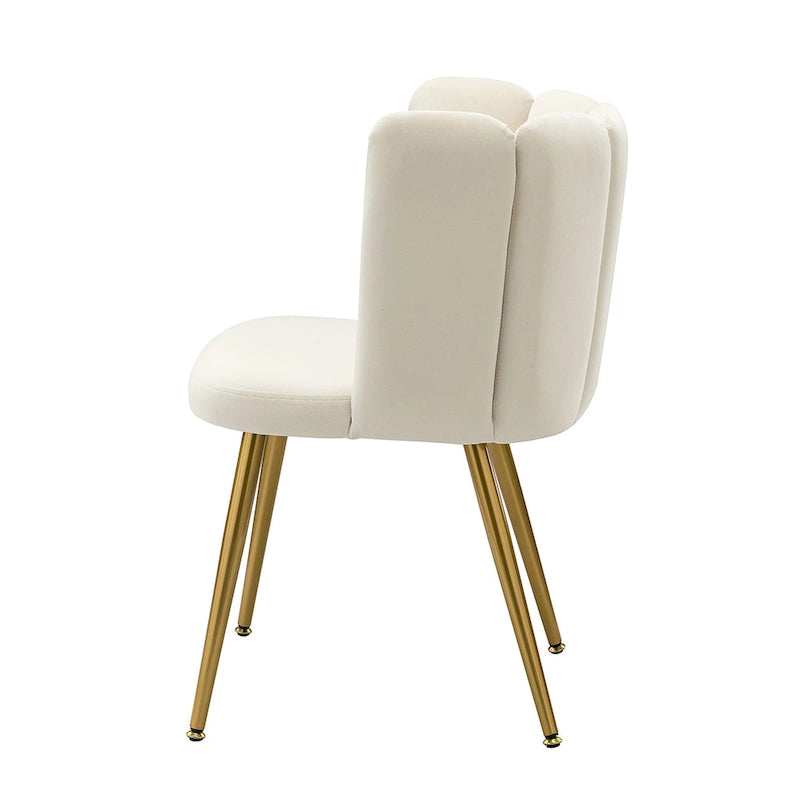 Chaise d'appoint à dossier capitonné