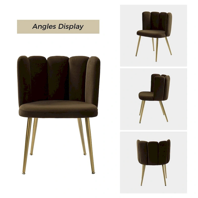 Chaise d'appoint à dossier capitonné