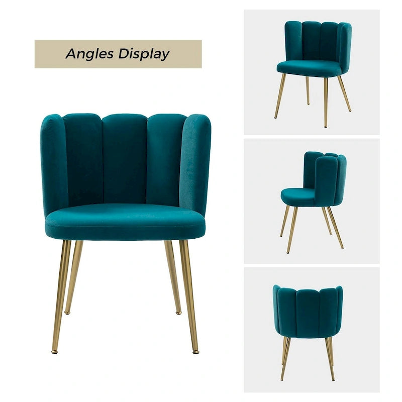 Chaise d'appoint à dossier capitonné