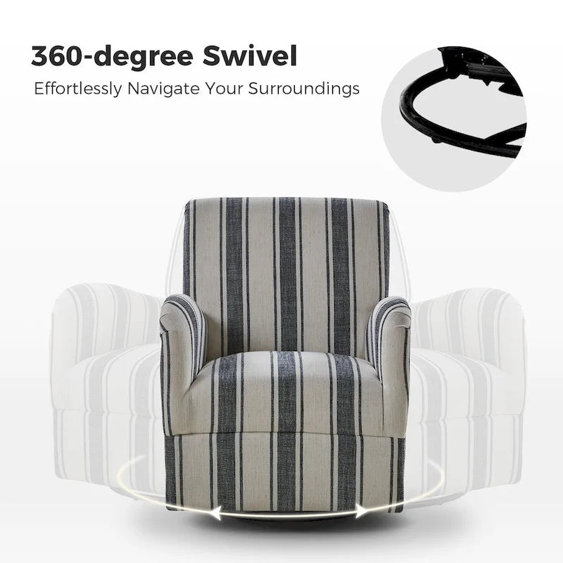 Fauteuil pivotant traditionnel
