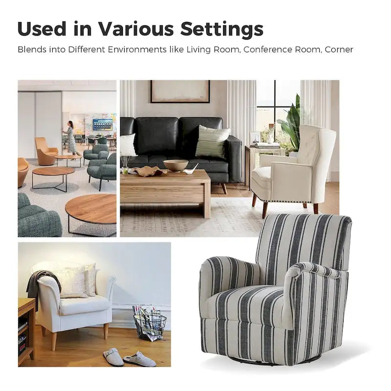 Fauteuil pivotant traditionnel