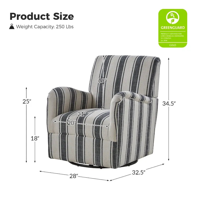 Fauteuil pivotant traditionnel