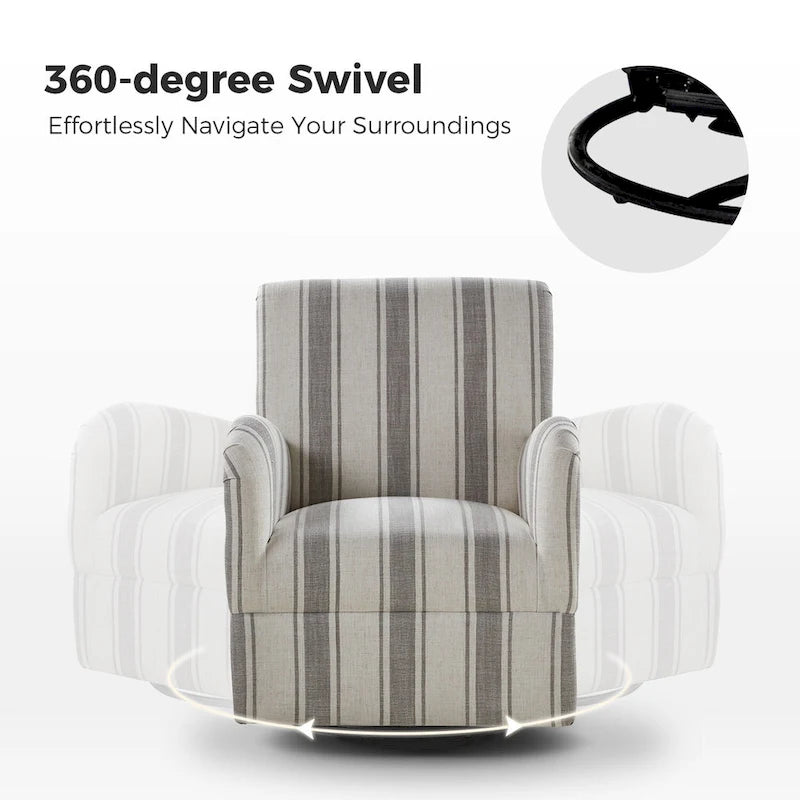 Fauteuil pivotant traditionnel