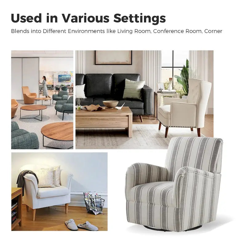 Fauteuil pivotant traditionnel