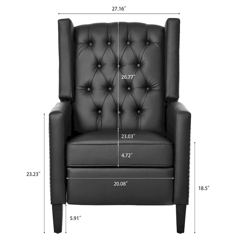 Fauteuil inclinable manuel large - 34,45 x 27,16 x 40,55