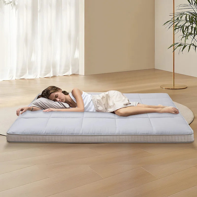 Matelas futon japonais à enrouler avec sac de rangement