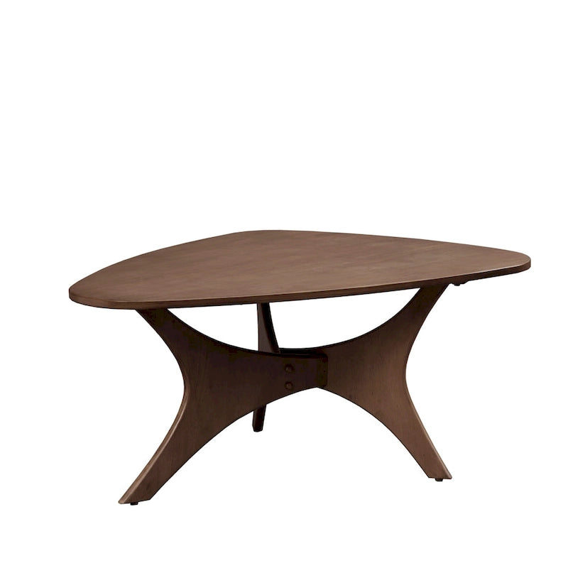 Table basse en bois triangulaire