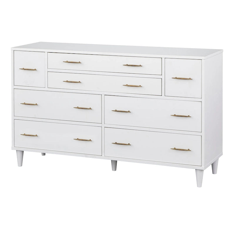 Commode Mid-Century Moderne à 8 tiroirs