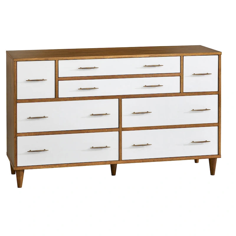 Commode Mid-Century Moderne à 8 tiroirs