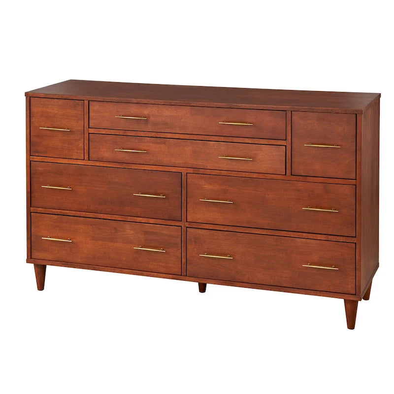 Commode Mid-Century Moderne à 8 tiroirs