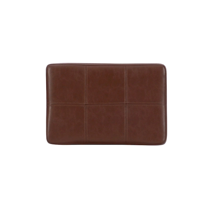 Tabouret de comptoir en similicuir couleur Cognac