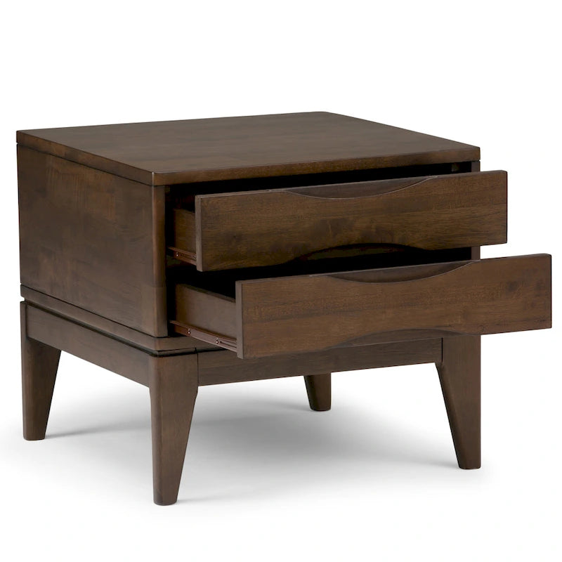 TABLE D'APPOINT CARRÉE EN BOIS MASSIF - 55,88 L x 55,88 P x 50,8 H (en cm)