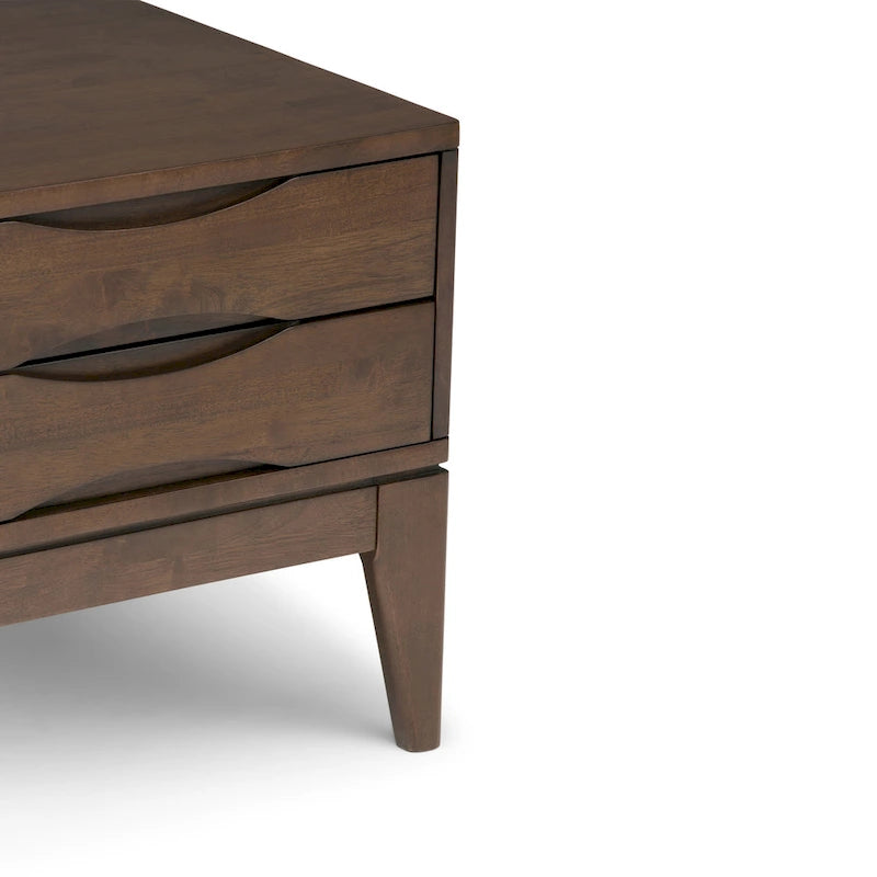 TABLE D'APPOINT CARRÉE EN BOIS MASSIF - 55,88 L x 55,88 P x 50,8 H (en cm)