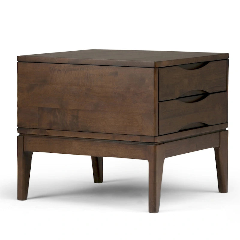 TABLE D'APPOINT CARRÉE EN BOIS MASSIF - 55,88 L x 55,88 P x 50,8 H (en cm)