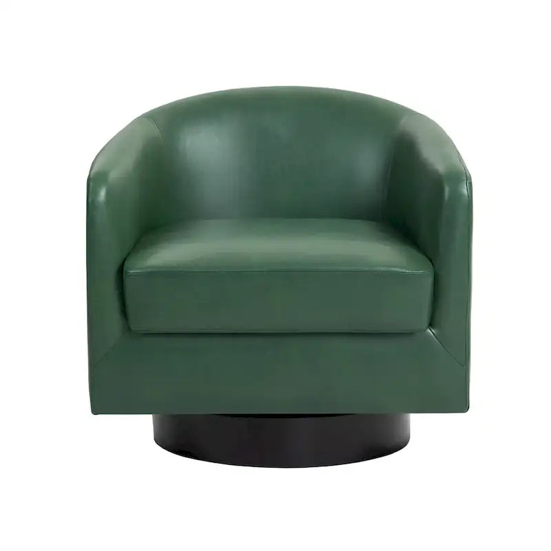 Fauteuils d'appoint en tissu pivotants à 360°, fauteuils club à dossier incurvé
