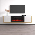 Meuble TV avec cheminée électrique
