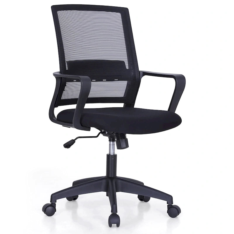 Chaise de bureau ergonomique en maille avec dossier haut, fauteuil de bureau pivotant à 360°