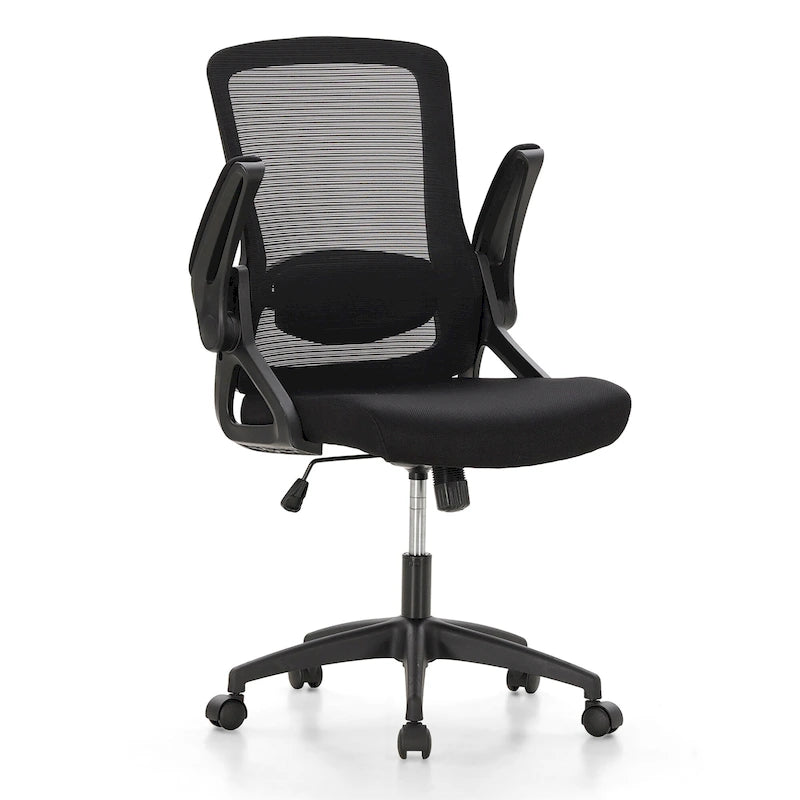 Chaise de bureau ergonomique en maille avec dossier haut, fauteuil de bureau pivotant à 360°