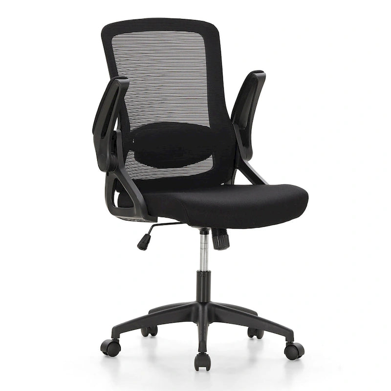 Chaise de bureau ergonomique en maille avec dossier haut, fauteuil de bureau pivotant à 360°