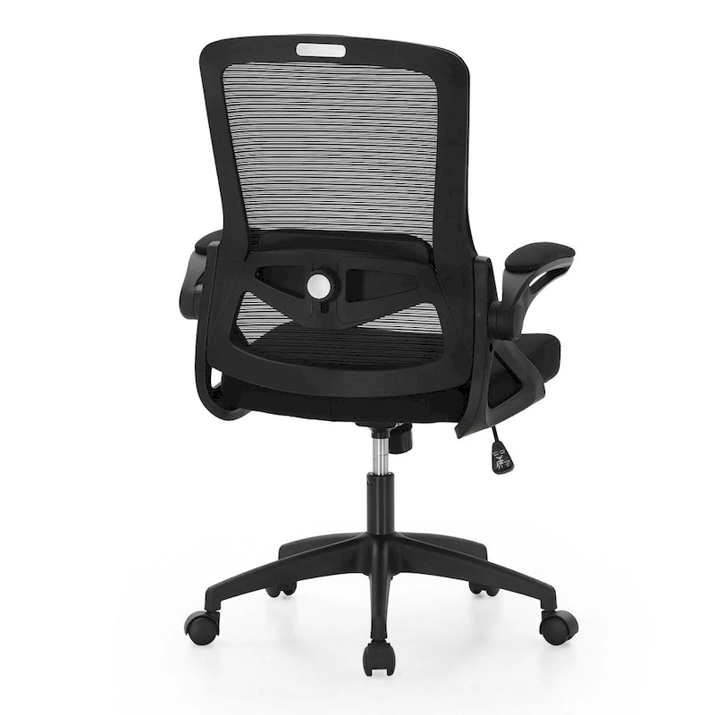 Chaise de bureau ergonomique en maille avec dossier haut, fauteuil de bureau pivotant à 360°