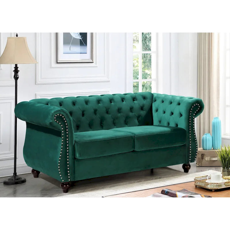 Causeuse en velours