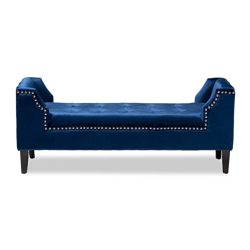 Banc en velours moderne et contemporain