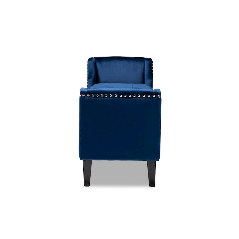 Banc en velours moderne et contemporain