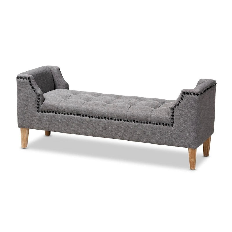 Banc en velours moderne et contemporain